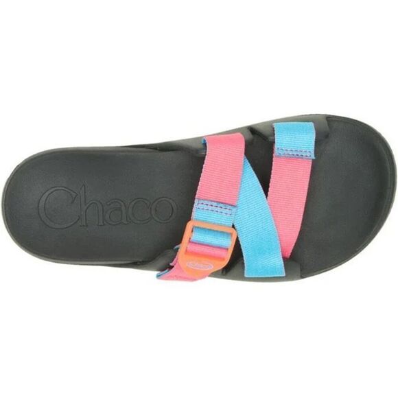 Chaco Lowdown Chillos Slides Sz 8 Pink Blue - Picture 1 of 11